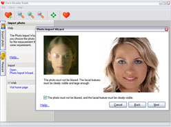 photo import wizard in Face Beauty Rank